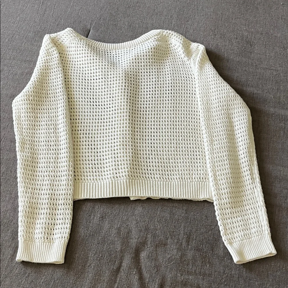 Banana Republic Cream Knit Cardigan - Picture 3 of 4